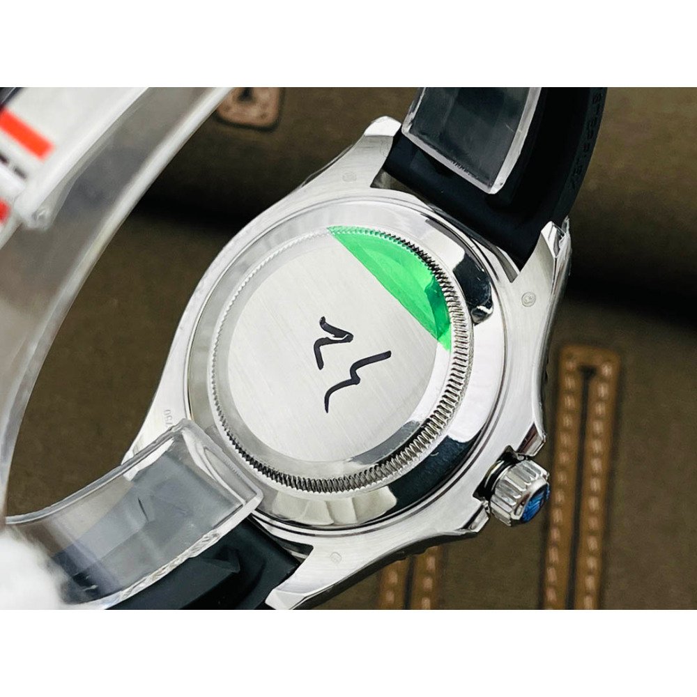 Rolex Yacht-Master 116655 White Gold Black Ceramic Bezel Rubber Swiss 3135 Movement