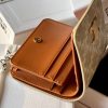 Triomphe compact wallet in shiny calfskin