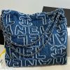 Chanel 24A 22Bag medium denim garbage bag AS3261W1080
