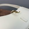 【𝑳𝑬 𝟓 𝑨 𝟕】𝙍𝙤𝙨𝙚 same style smooth plain leather 𝙃𝙊𝘽𝙊 handbag Plain leather Tabby Gold/Cream White 𝟔𝟓𝟕𝟐𝟐𝟖
