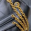 JAMIE 4.3 Small Original Sheepskin Handbag Black Sheepskin/Gold 763475-3