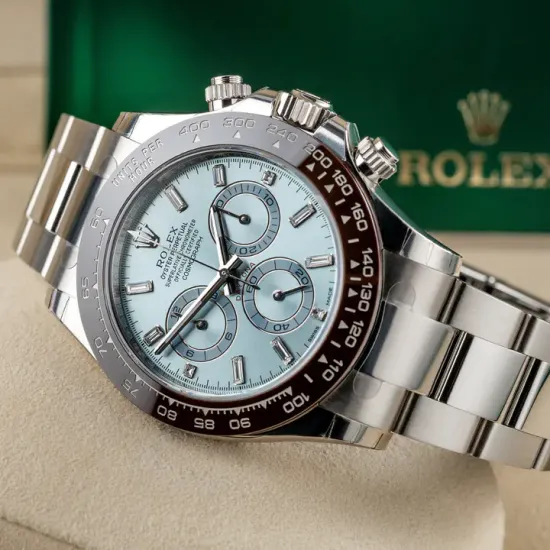 Rolex Cosmograph Daytona 40mm Platinum Ice-Blue Dial m116506-0002 Unworn
