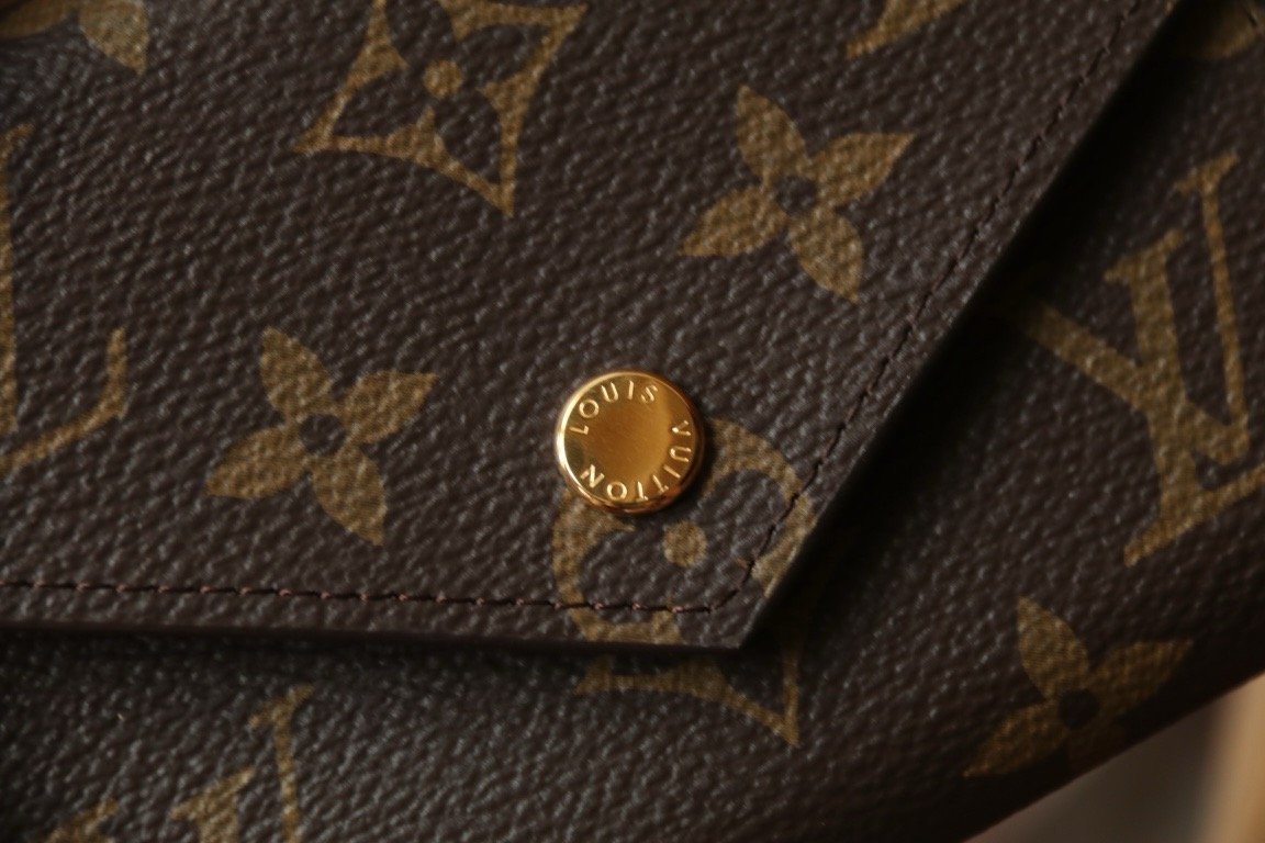 LV Monogram Blue Card Holder