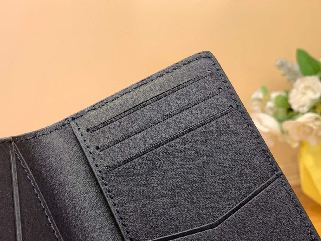 LV aerogram leather grainy mocha wallet