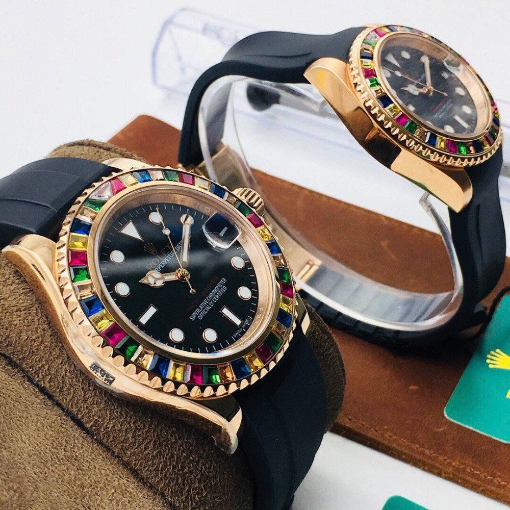 Rolex Yacht-Master 1166995SATS Multi-Color Gem Bezel 3135 Movement 40mm 37mm