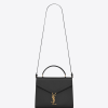 Cassandra Medium Grain-Pressed Leather Tote Bag