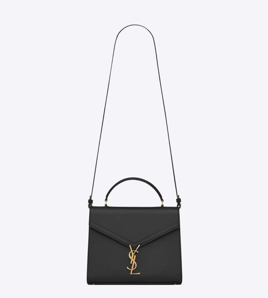 Cassandra Medium Grain-Pressed Leather Tote Bag