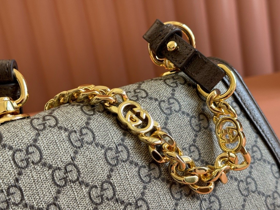Gucci New Fashion Collection Light Brown Leather Mini Bag 724645