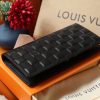LV brazza wallet card holder embossed style