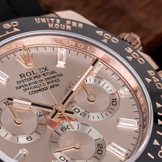 Rolex Daytona Sundust Dial 40mm Everose gold Oysterflex Strap 116515ln-0061