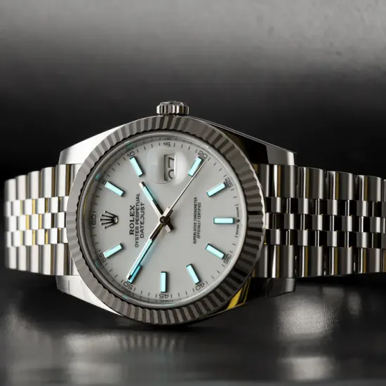 Rolex Datejust 41 Oystersteel and 18K White Gold 41 mm White Dial 126334-0010