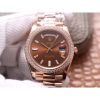 Rolex Day-Date 228345RBR Chocolate color Diamond Dial Steel 3255 Movement