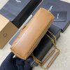 𝙇𝙤𝙪𝙇𝙤𝙪 𝙥𝙪𝙛𝙛𝙚𝙧～LOULOU PUFFER New Mini Double Chain Quilted Lambskin Bag Caramel Lambskin/Antique Gold 759337