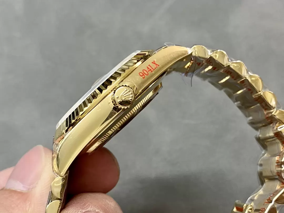 Rolex Day-Date 228238 Rose Gold Black Crystal Dial President Bracelet Swiss 3255 Movement