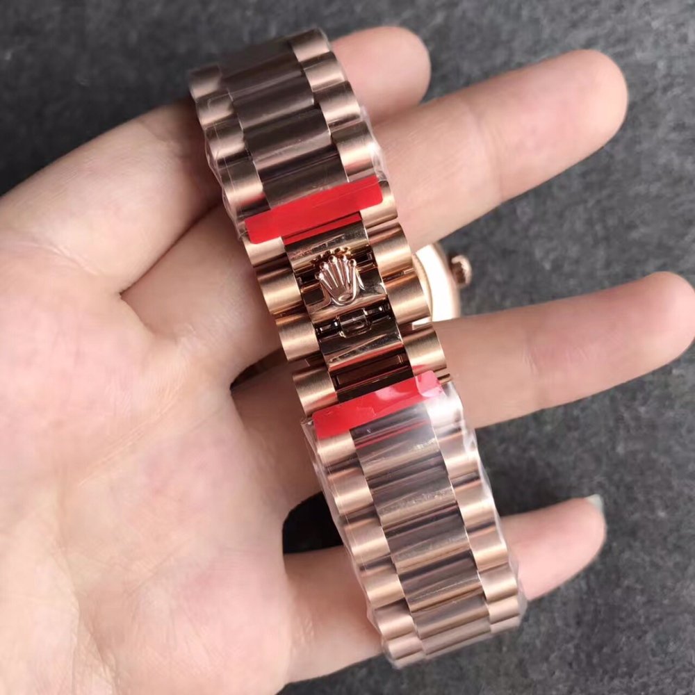 Rolex Day-Date 228235 Rose Gold Sundust Dial President Bracelet A3255 (Tungsten Heavy Versio)