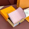 LV Pink! Short! Wallet Wallet made of soft monogramempreinte leather