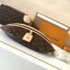 LV high rise waist bag monogram coated canvas