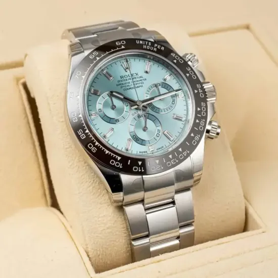 Rolex Cosmograph Daytona 40mm Platinum Ice-Blue Dial m116506-0002 Unworn