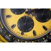 Rolex DIW Modified Datona Carbon Fiber Yellow Black Dial Swiss 4130 Movement