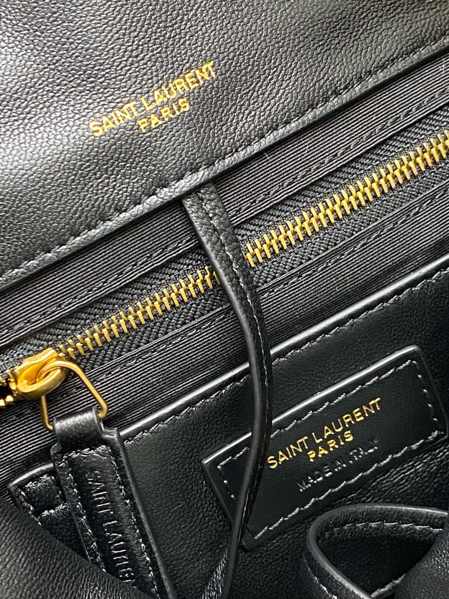 JAMIE 4.3 Small Original Sheepskin Handbag Black Sheepskin/Gold 763475-3