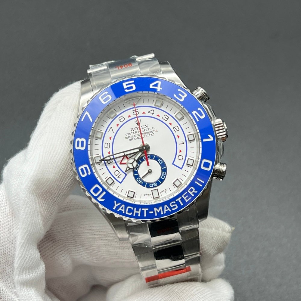 Rolex Yacht-Master 2 116680 1:1 Super Clone Blue And White Dial Steel Swiss 3235 Movement
