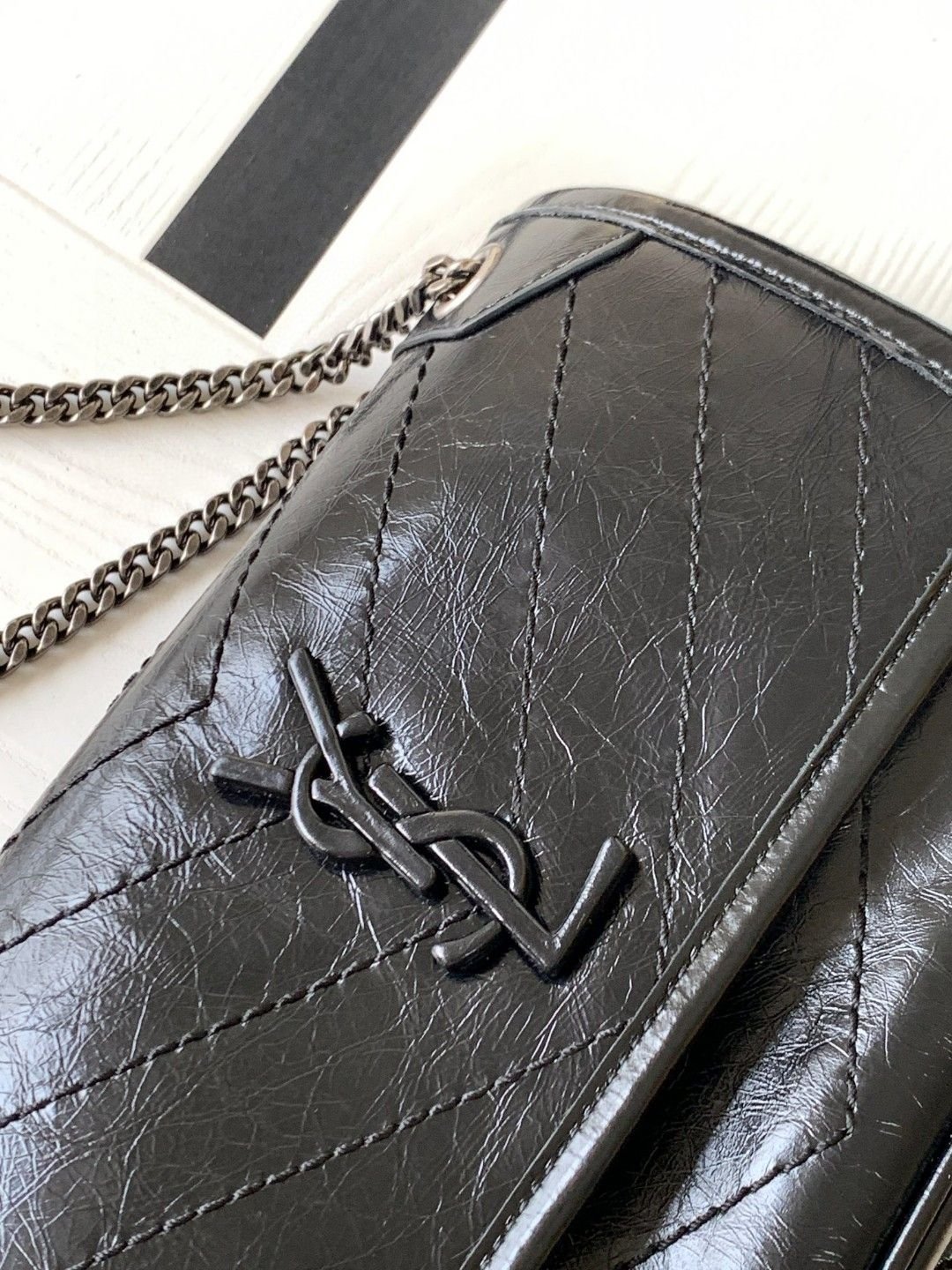NIKI BABY Retro Leather Handbag