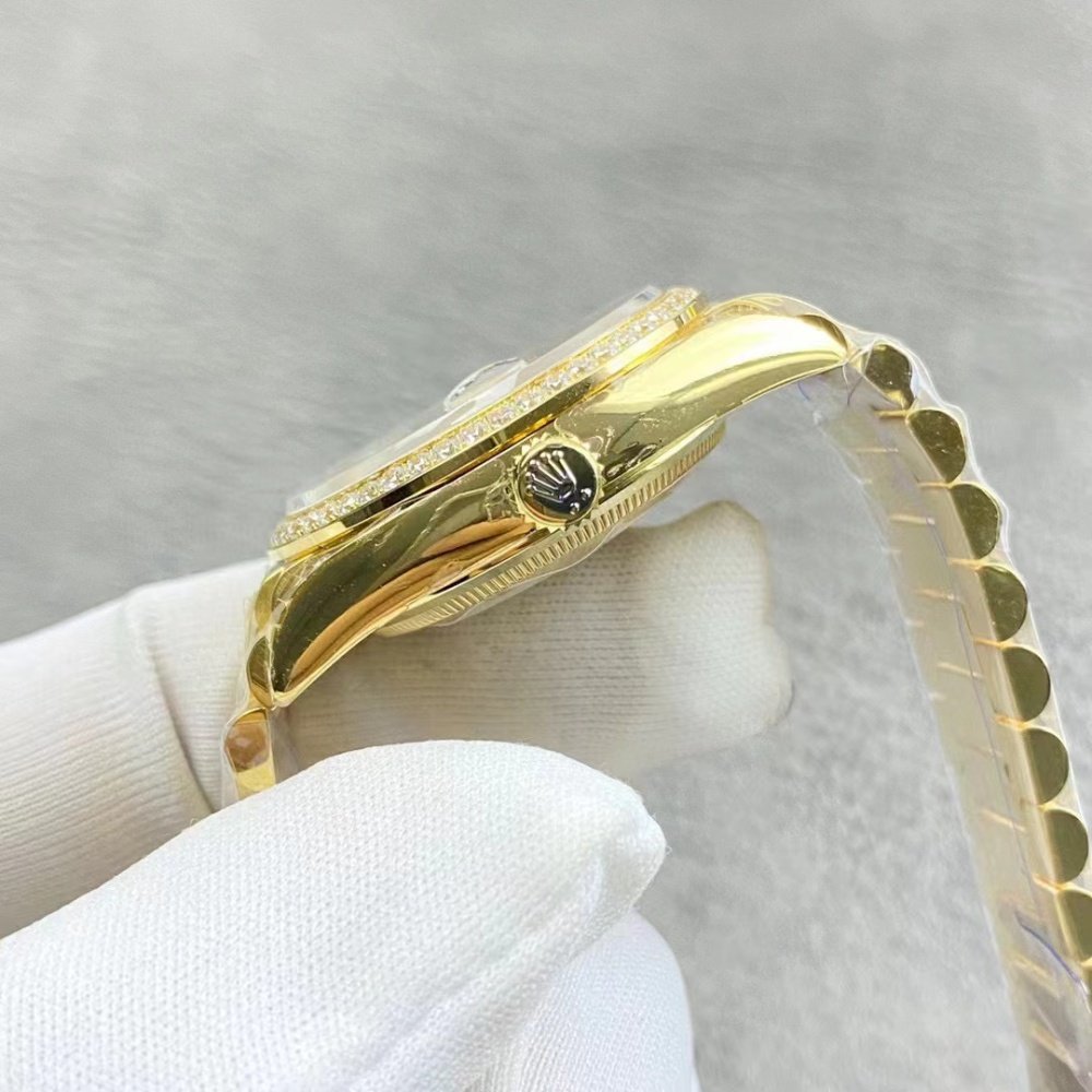 Rolex Day-Date 228348 All Gold Dial Dimond President Bracelet Superclone Swiss Movement