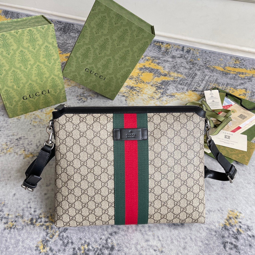 Gucci Canvas Messenger Bag