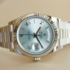 Rolex Oyster Perpetual Day-Date President 40mm in Platinum with Ice-Blue Dial Men's Watch 228236-0012 Brand New
