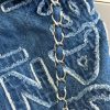 Chanel 24A 22Bag medium denim garbage bag AS3261W1080