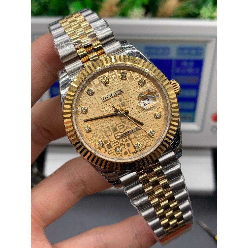 Rolex Datejust 126233 Gold Diamond Dial Two Tone Swiss 3235 Movement
