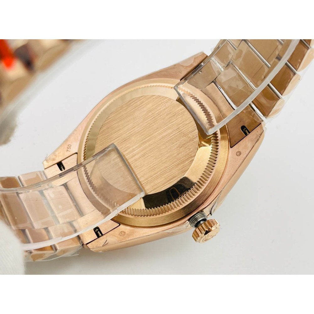 Rolex Day-Date Rose Gold Dial All Diamond Swiss Clone 3255 Movement