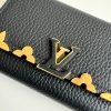 LV portefeuille capsine compact black wallet wallet card holder