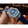 PATEK PHILIPPE Nautilus 5724G-001 SS GRF 1:1 Best Edition Blue Dial on Blue Leather Strap A240