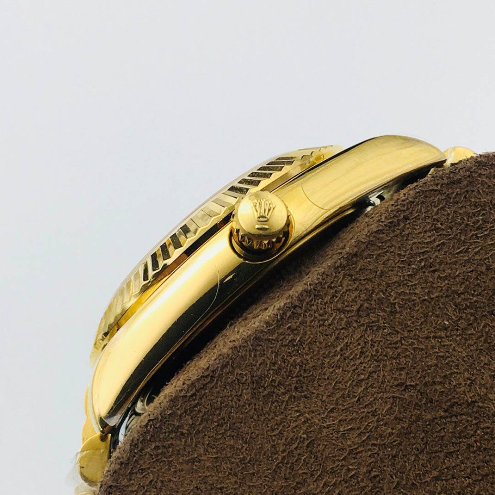 Rolex Datejust 1601 Gold Tiger Eye Dial Jubilee Bracelet Swiss Clone Movement