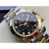 Rolex Daytona 116523 Yellow Gold Black Diamond Dial Two Tone A7750 Movement