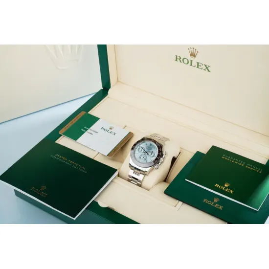 Rolex Cosmograph Daytona 40mm Platinum Ice-Blue Dial m116506 Series