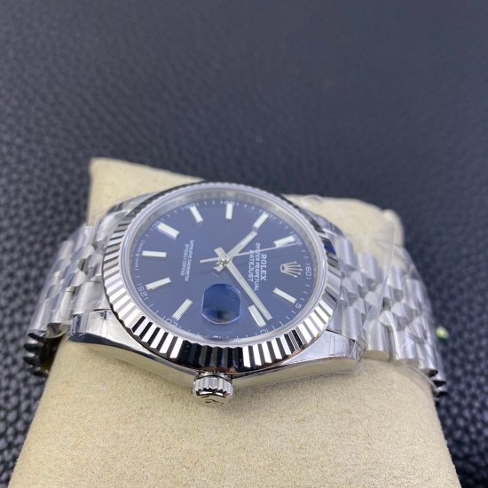 Rolex Datejust 41mm Oystersteel and white gold Bright Blue Dial 126334-0002