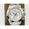 Rolex Daytona 116520 Steel Bezel White Dial Swiss Clone 4130 Movement