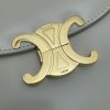 TEEN BESACE TRIOMPHE chain shiny cowhide handbag white