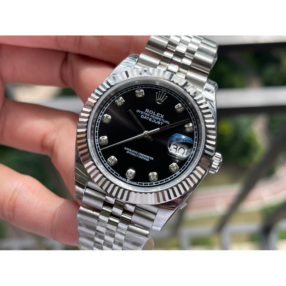 Rolex Datejust 126334 Black Diamond Dial Jubilee Bracelet Swiss 3235 Movement
