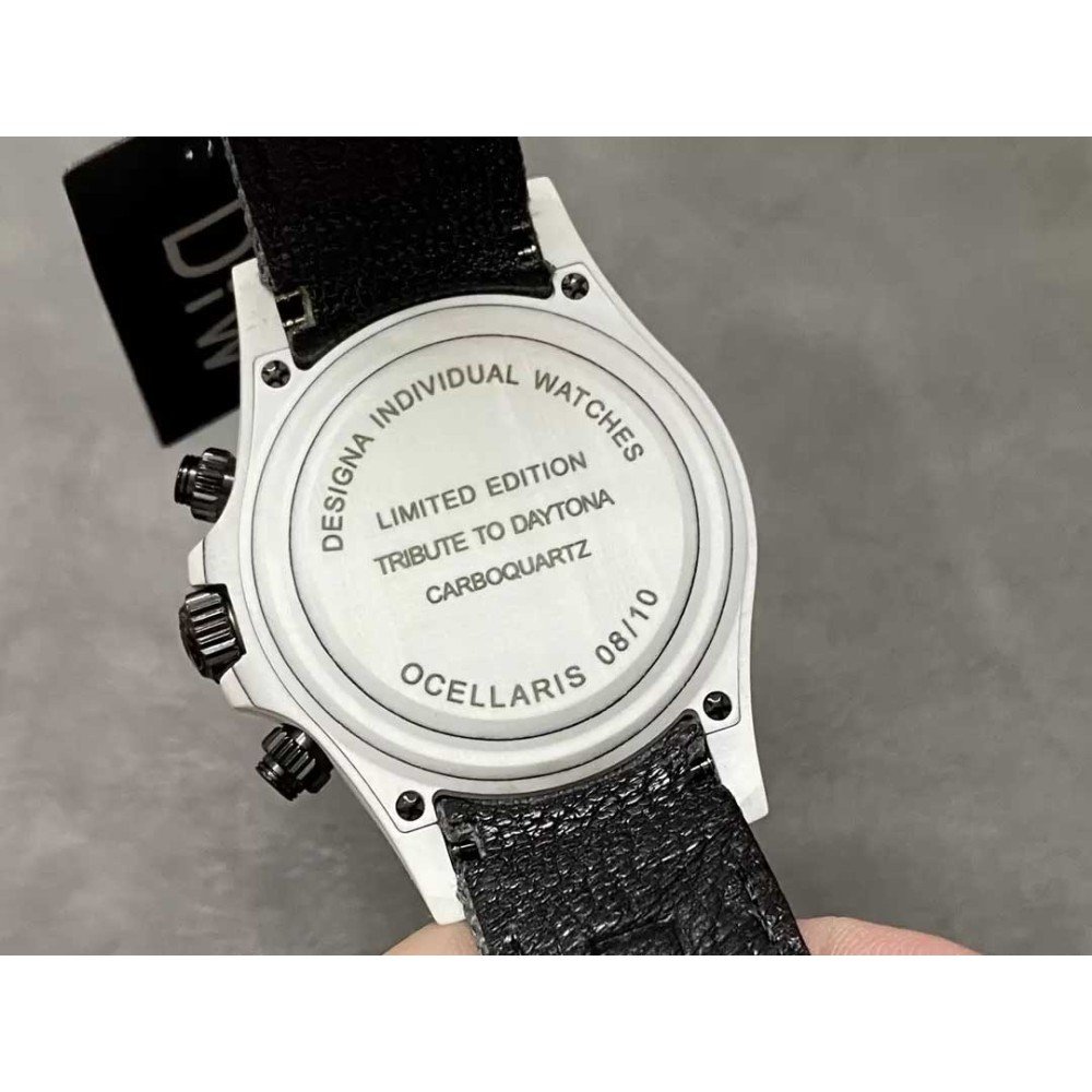 Rolex DIW Modified Datona Orange White Dial Swiss 4130 Movement