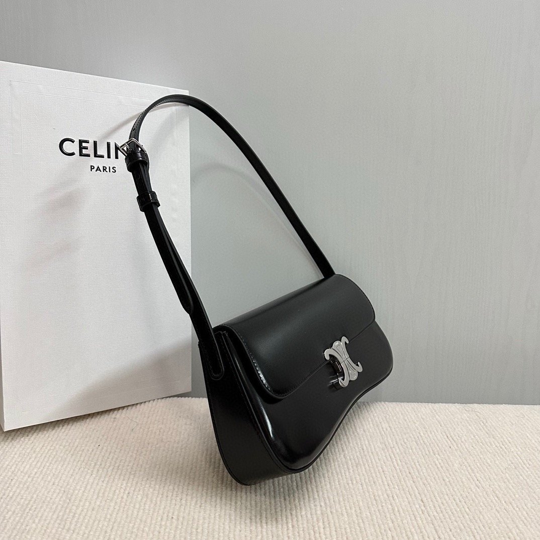 2024 CE NEW LOLA Medium Shiny Calfskin Handbag 115533