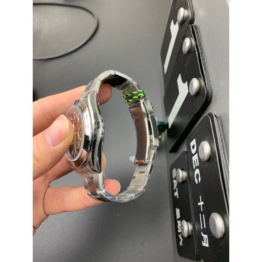 Rolex Daytona 116520 Steel Bezel Black Dial Super Clone 4130 Movement