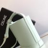 CEL1N_E CUIR TRIOMPHE Mini Smooth Cowhide Bucket Bag Light Green 19.5 X 16 X 7 cm