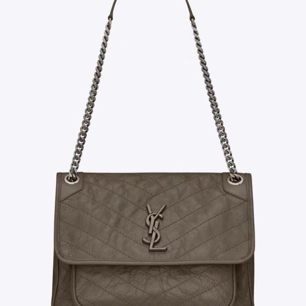 YSL NIKI BABY Retro Leather Handbag