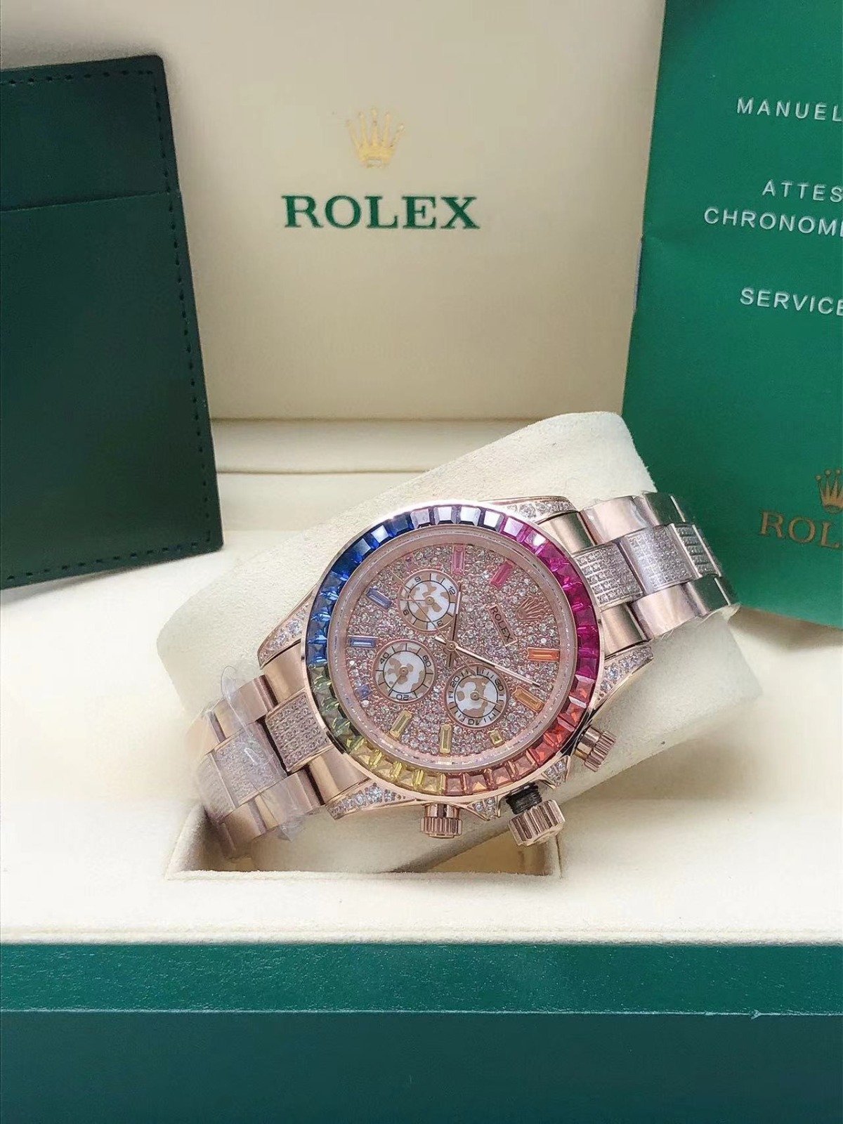 Rolex Daytona Rainbow diamond