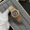 Patek Philippe Nautilus 5711/1R RG 3KF 1:1 Best Edition Brown Textured Dial on RG Bracelet A324 Super Clone V2