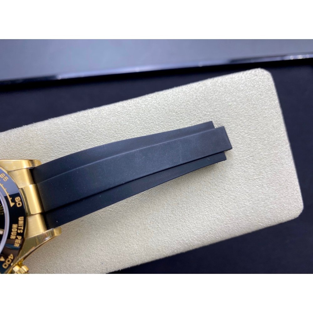 Rolex Daytona 116518LN Black Dial Rubber Strap A7750 Movement