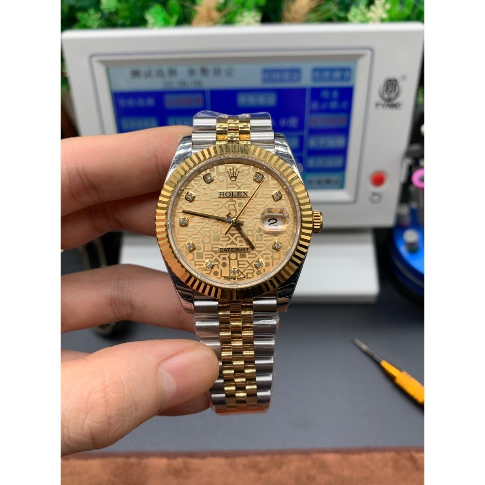 Rolex Datejust 126233 Gold Diamond Dial Two Tone Swiss 3235 Movement